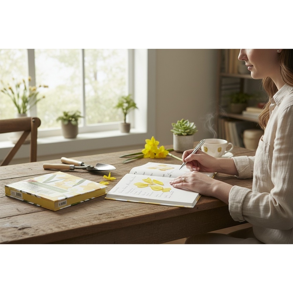 Horizon Group Gardening Binder Unisex OS Yellow NWT Floral Recipe Organizer